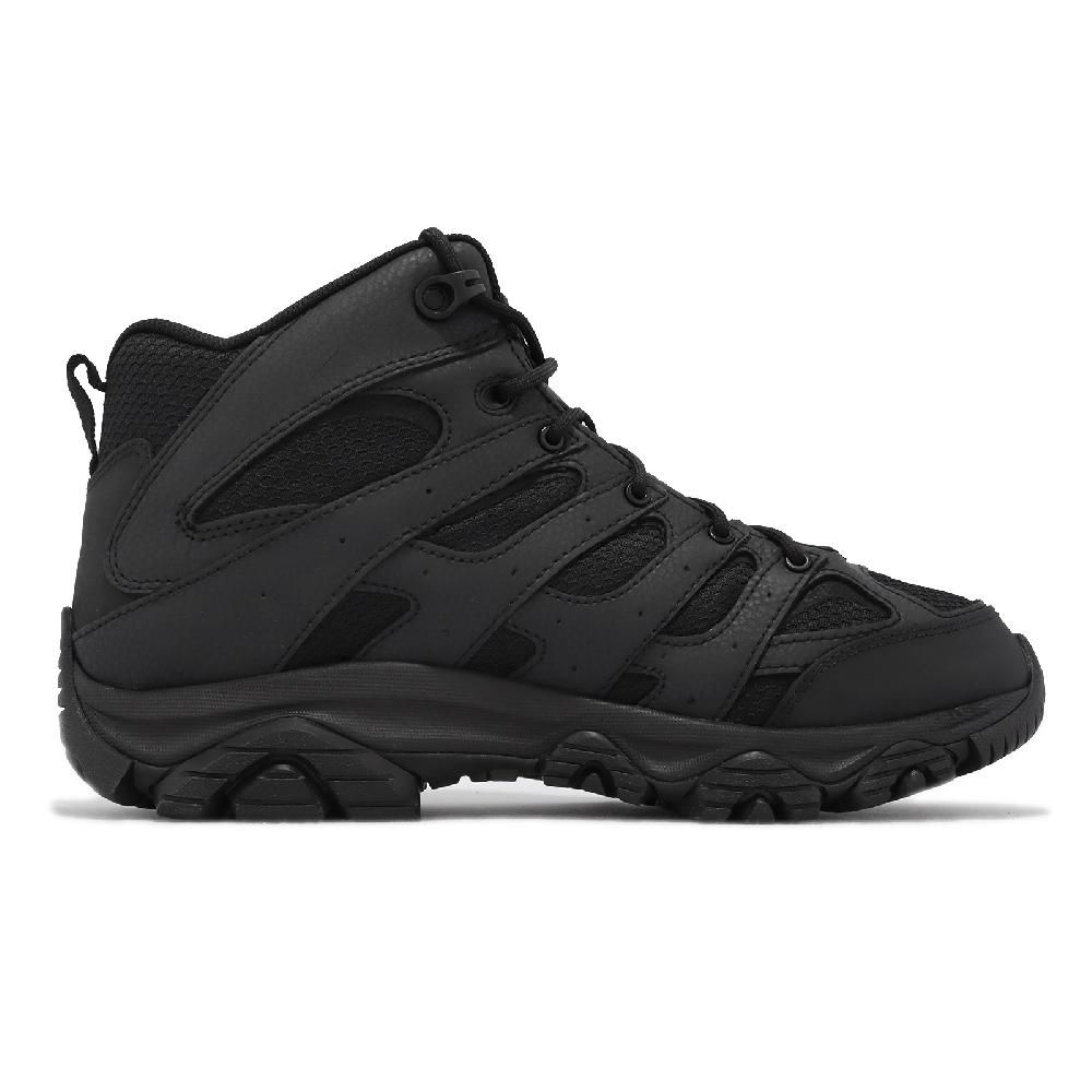 Merrell 邁樂 戰術靴 Moab 3 Mid Tactical WP 男鞋 黑 全黑 防水 中筒 Vibram 郊山 ML003911