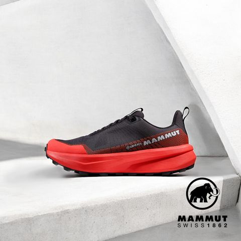 MAMMUT 長毛象 Aenergy Mtn Low GTX 防水低筒越野健行鞋 男款 黑/經典紅 #3030-05300