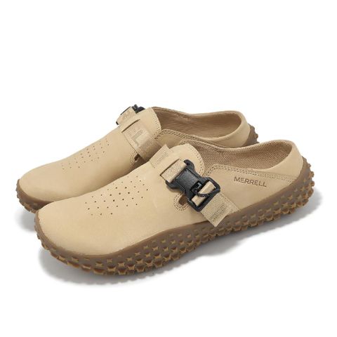 懶人鞋 Wrapt Slide Nubuck 男鞋 卡其 黑 扣環式 膠底 休閒鞋 ML007185
