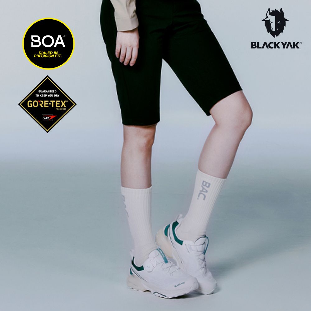 BOADIALED INPRECISION FIT.BLACK GUARANTEEDTO KEEP YOU DRYGORE-TEX®PRODUCTSGOREBAC