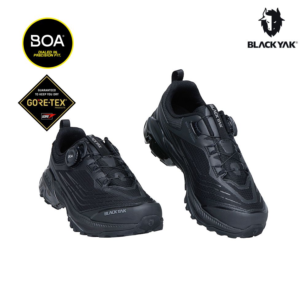 BLACKYAK 343 LIGHT STEP GTX超輕防水健行鞋(黑色)-超輕 防水鞋 BOA IU款-BYEB1NFH57