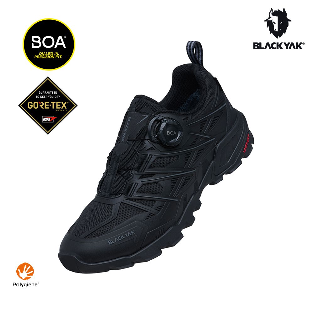 BLACKYAK TRAIL FORCE GTX防水健行鞋(黑色/白色)-BOA 防水 健行鞋 登山鞋-BYEB1NFH58