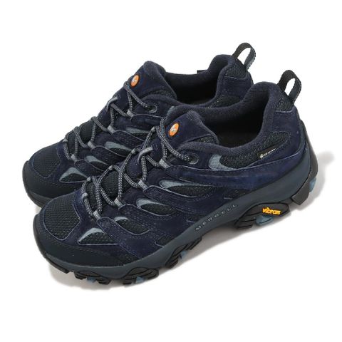 戶外鞋 Moab 3 GTX 男鞋 深藍 防水 黃金大底 越野 郊山 避震 支撐 登山鞋 ML037749