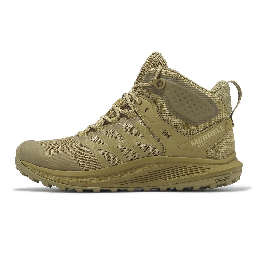 Merrell 邁樂 戶外鞋 Nova 3 Tactical Mid WP 男鞋 卡其 防水鞋面 登山 黃金大底 中筒 ML005051