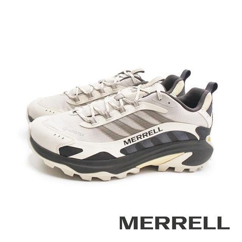 MERRELL(男)MOAB SPEED 2  GTX 防水登山止滑健行越野鞋 男鞋-米白色