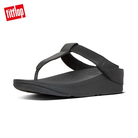 【FitFlop】MINA LEATHER TOE-THONGS 可調式設計夾腳涼鞋-女(靚黑色)