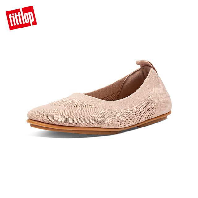 FitFlop ALLEGRO TONAL KNIT BALLERINAS 經典芭蕾舞鞋-女(裸膚色)