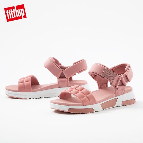 FitFlop HAYLIE QUILTED CUBE BACK-STRAP SANDALS 運動風後帶涼鞋-女(玫瑰褐)