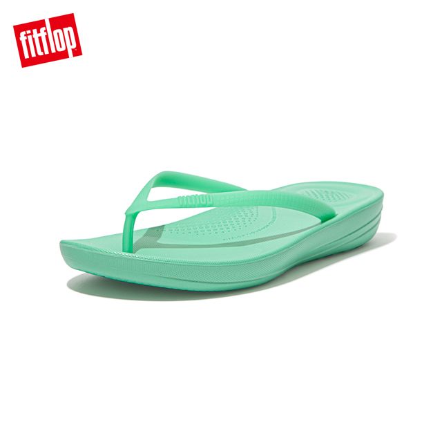 FitFlop IQUSHION ERGONOMIC FLIP-FLOPS 輕量人體工學戲水夾腳拖-女(薄荷綠)