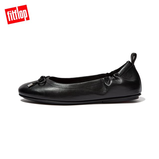 FitFlop】ALLEGRO BOW LEATHER BALLERINAS 經典全皮革芭蕾舞鞋娃娃鞋