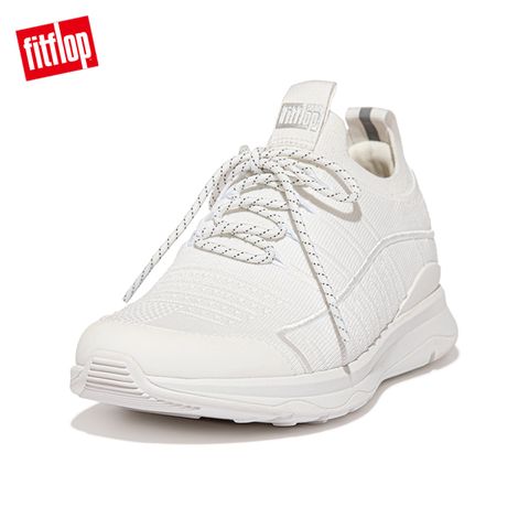 FitFlop VITAMIN FF KNIT SPORTS TRAINERS 全新繫帶運動休閒鞋-女(都會白)