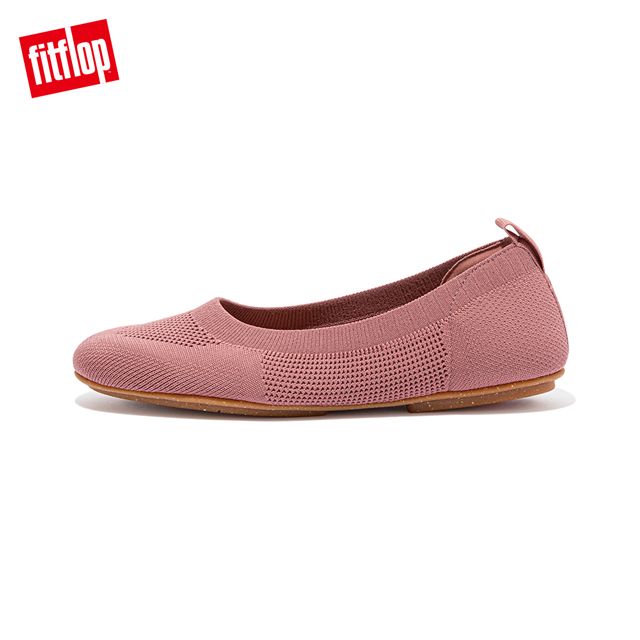 FitFlop ALLEGRO e01 MULTI-KNIT BALLET PUMPS 經典芭蕾舞鞋/娃娃鞋-女(玫瑰色)