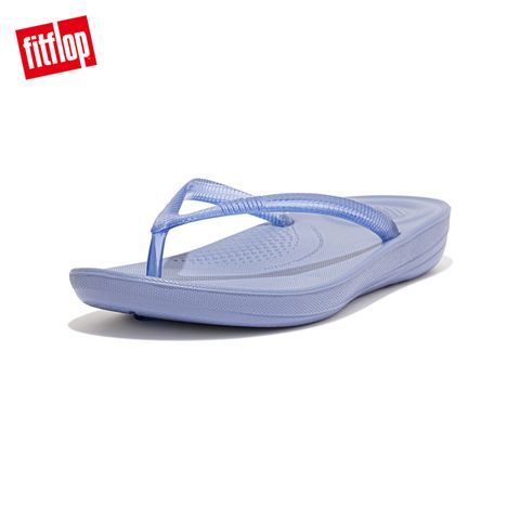 FitFlop iQUSHION TRANSPARENT FLIP-FLOPS輕量人體工學夾腳涼鞋-女(薰衣草紫)