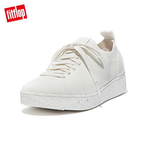 FitFlop RALLY e01 MULTI-KNIT TRAINERS 運動風繫帶休閒鞋-女(奶油色)