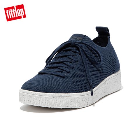 FitFlop RALLY e01 MULTI-KNIT TRAINERS 運動風繫帶休閒鞋-女(午夜藍)