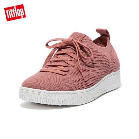 FitFlop RALLY e01 MULTI-KNIT TRAINERS 運動風繫帶休閒鞋-女(玫瑰色)