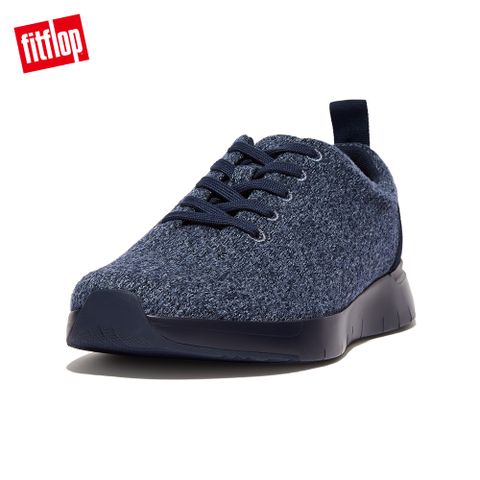 FitFlop FLEXKNIT MERINO WOOL SNEAKERS 運動風繫帶休閒鞋-男(午夜藍)