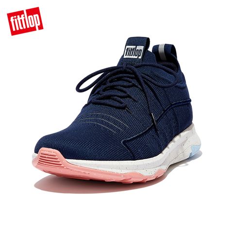 FitFlop VITAMIN FF e01 KNIT SPORTS TRAINERS 全新繫帶運動休閒鞋-女(午夜藍)