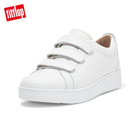 FitFlop RALLY QUICK STICK FASTENING LEATHER SNEAKERS 運動風休閒鞋-女(都會白)