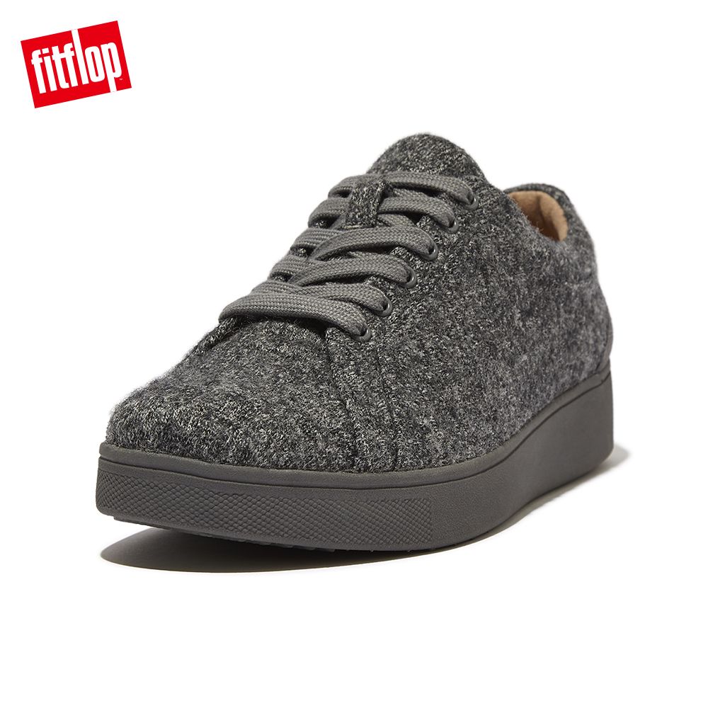 FitFlop RALLY MERINO WOOL SNEAKERS運動風繫帶休閒鞋-女(灰色)