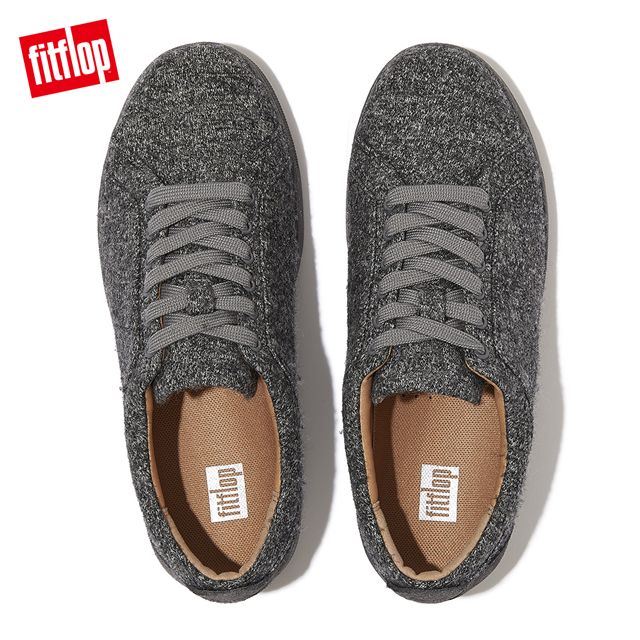 FitFlop RALLY MERINO WOOL SNEAKERS運動風繫帶休閒鞋-女(灰色)