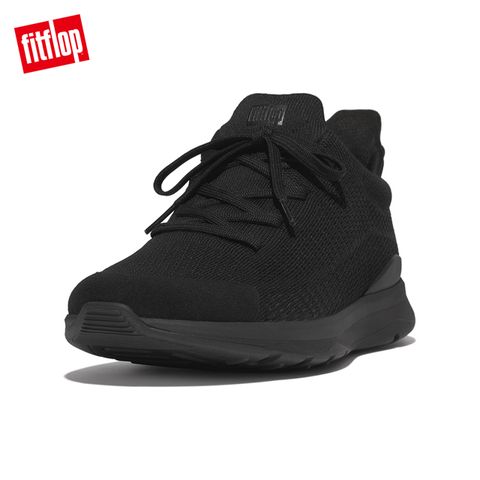 FitFlop VITAMIN FFX KNIT SPORTS SNEAKERS 繫帶運動鞋-男(黑色)