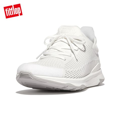 FitFlop VITAMIN FFX KNIT SPORTS SNEAKERS 繫帶運動鞋-男(都會白)