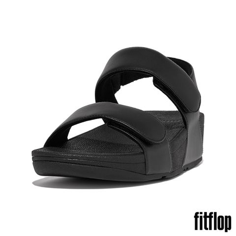 FitFlop LULU ADJUSTABLE LEATHER BACK-STRAP SANDALS 經典皮革可調式後帶涼鞋-女(靚黑色)