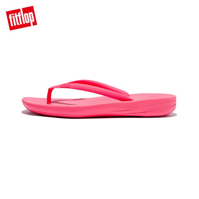 FitFlop iQUSHION ADJUSTABLE WATER-RESISTANT POOL輕量人體工學可調式涼鞋-女(粉色)