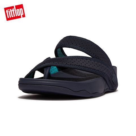 FitFlop SLING MENS WATER-RESISTANT PERF 透氣淺水布夾腳涼鞋-男(午夜藍/大溪地藍)