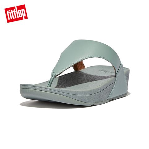 FitFlop LULU LEATHER TOEPOST經典皮革夾脚涼鞋-女(冷藍色)