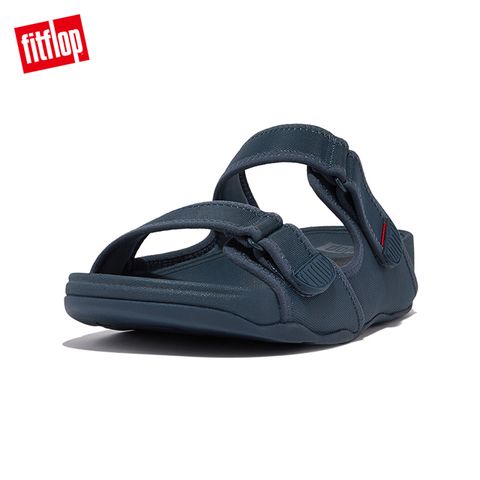 FitFlop GOGH MOC MENS ADJUSTABLE WATER-RESISTANT SLIDES防水可調式雙帶涼鞋-男(藍綠色)