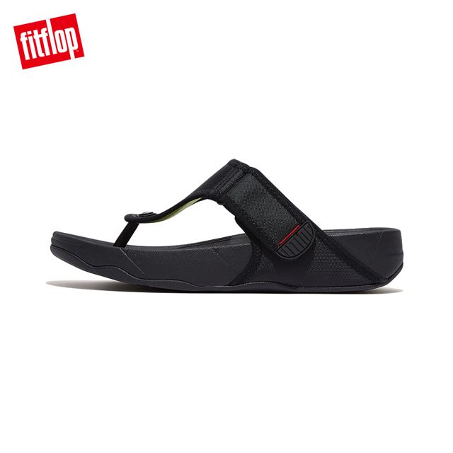 FitFlop TRAKK II MENS WATER-RESISTANT TOE-POST SANDALS防水可調式夾腳涼鞋-男(黑色)