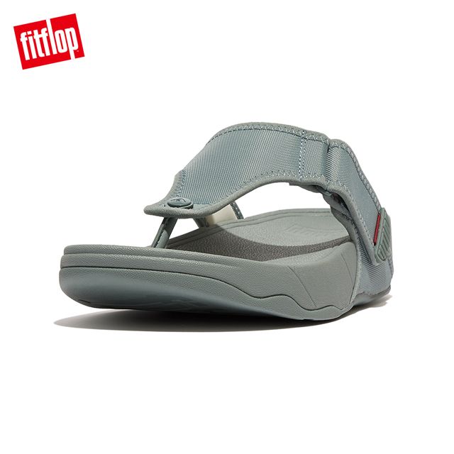 FitFlop TRAKK II MENS WATER-RESISTANT TOE-POST SANDALS防水可調式夾腳涼鞋-男(灰石色)