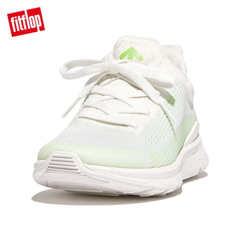 FitFlop VITAMIN FFX GLOW-IN-THE-DARK運動風螢光色繫帶休閒鞋-女(都會白)