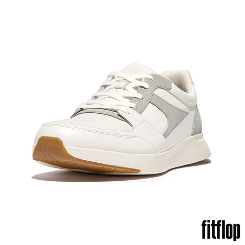 FitFlop ANATOMIFLEX MENS 混合材質拼接休閒鞋-男(都會白)