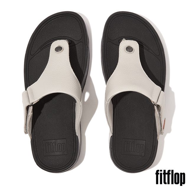 FitFlop TRAKK II 經典可調式夾腳涼鞋-男(灰色)