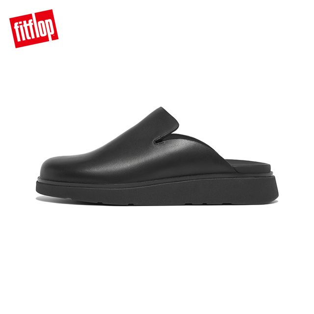 FitFlop GEN-FF MENS LEATHER MULES 經典舒適木屐鞋-男(靚黑色)