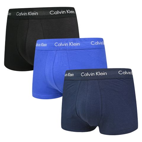 Calvin Klein Cotton Stretch 男內褲 棉質彈力舒適 平口/四角褲 CK內褲(藍深藍黑)