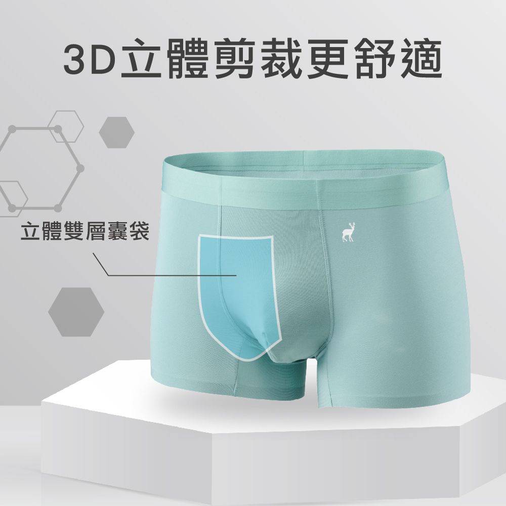 3D立體剪裁更舒適立體雙層囊袋