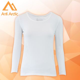 【Anti Arctic】遠紅外線機能衣-女U領-白