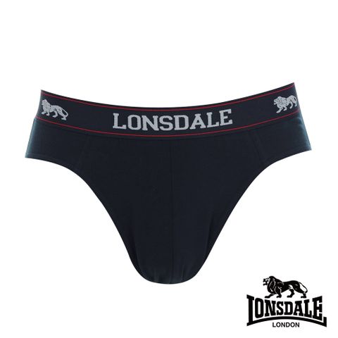 LONSDALE 英國小獅-英式型男-低腰三角內褲(2入)-深藍-LT421069