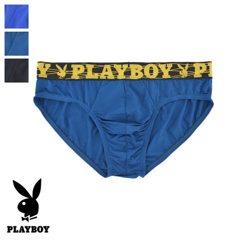 PLAYBOY 金色織帶涼感透氣網眼三角褲