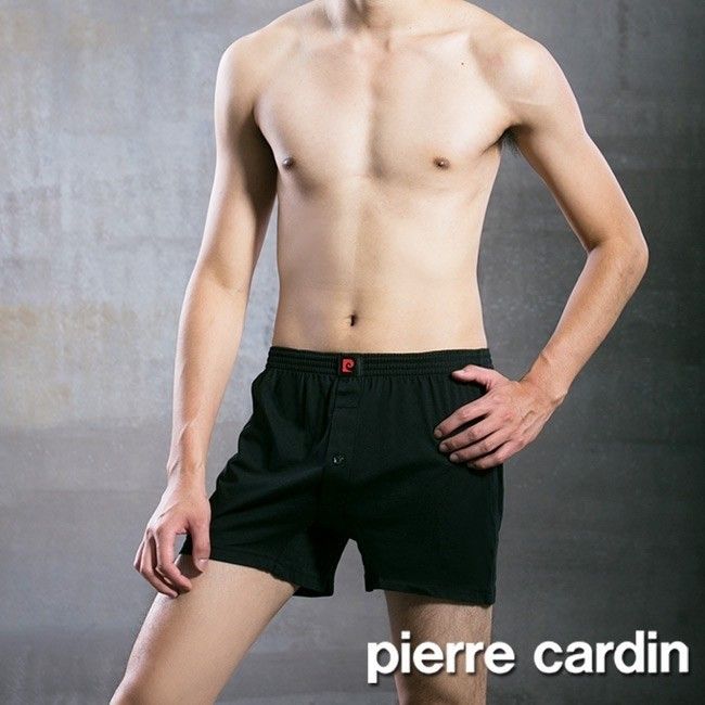 Pierre Cardin 皮爾卡登 吸濕排汗針織開襟平口褲