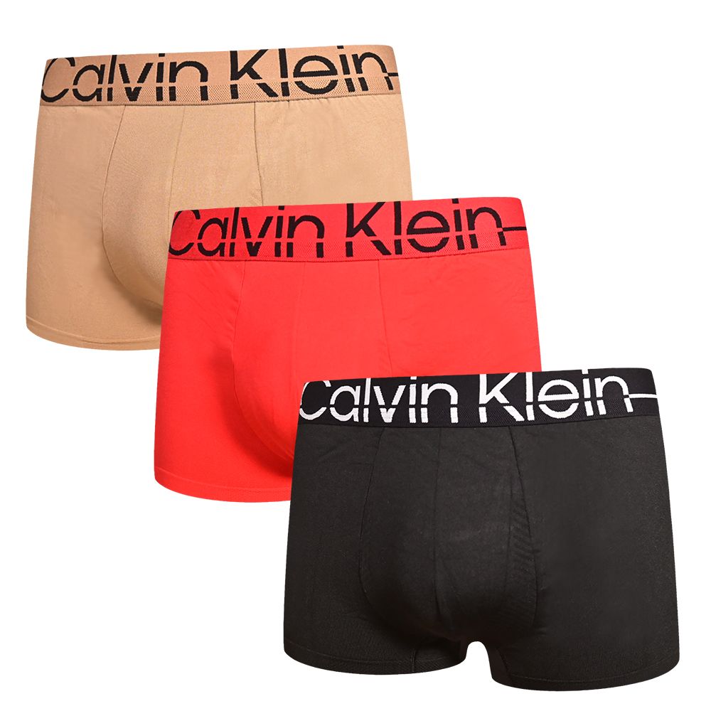 Calvin Klein  三入組 Pro Fit 4D超細柔纖維 四角褲/平口褲/CK內褲(黑、金、紅)
