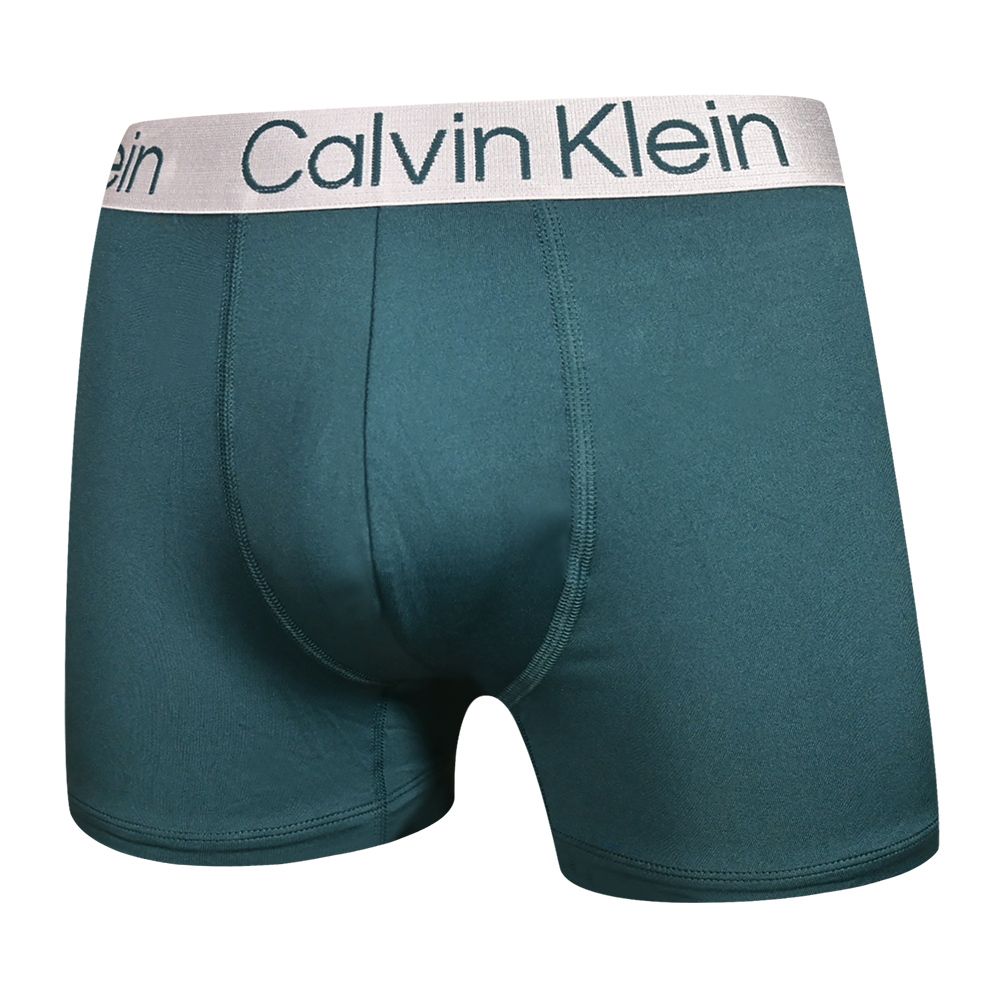 Calvin Klein Microfiber 四入組 柔滑輕盈合身男內褲 平口/四角褲 CK內褲(藍、綠色系)