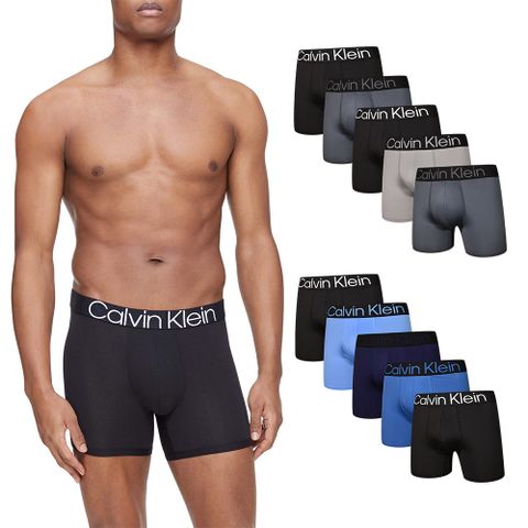 Calvin Klein Bold Logo Boxer 男內褲 輕盈合身四角/平口褲/CK內褲-二款任選(五件組)