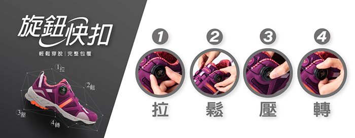 旋鈕扣輕鬆穿|完整包裝2124拉鬆壓轉