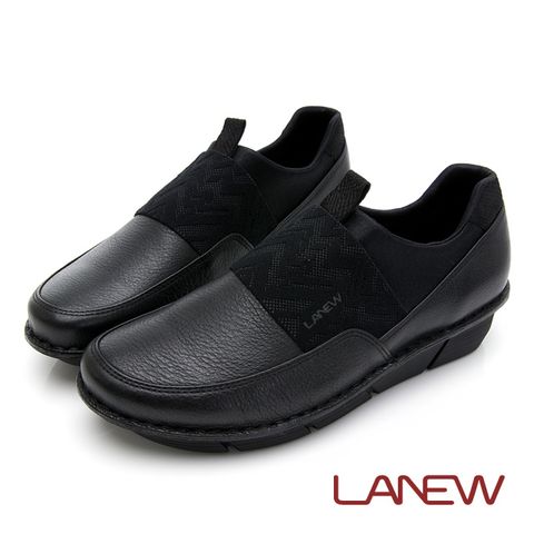 【LA NEW】優纖淨抑菌消臭彈性布拼接手縫休閒鞋懶人鞋(女225025734)