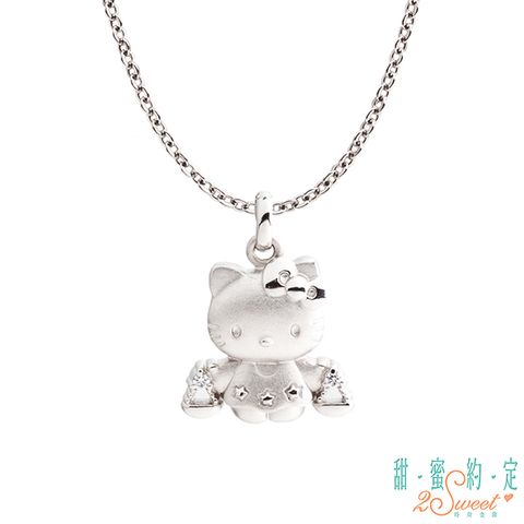 Hello Kitty HelloKitty 天秤座Kitty純銀墜子 送項鍊